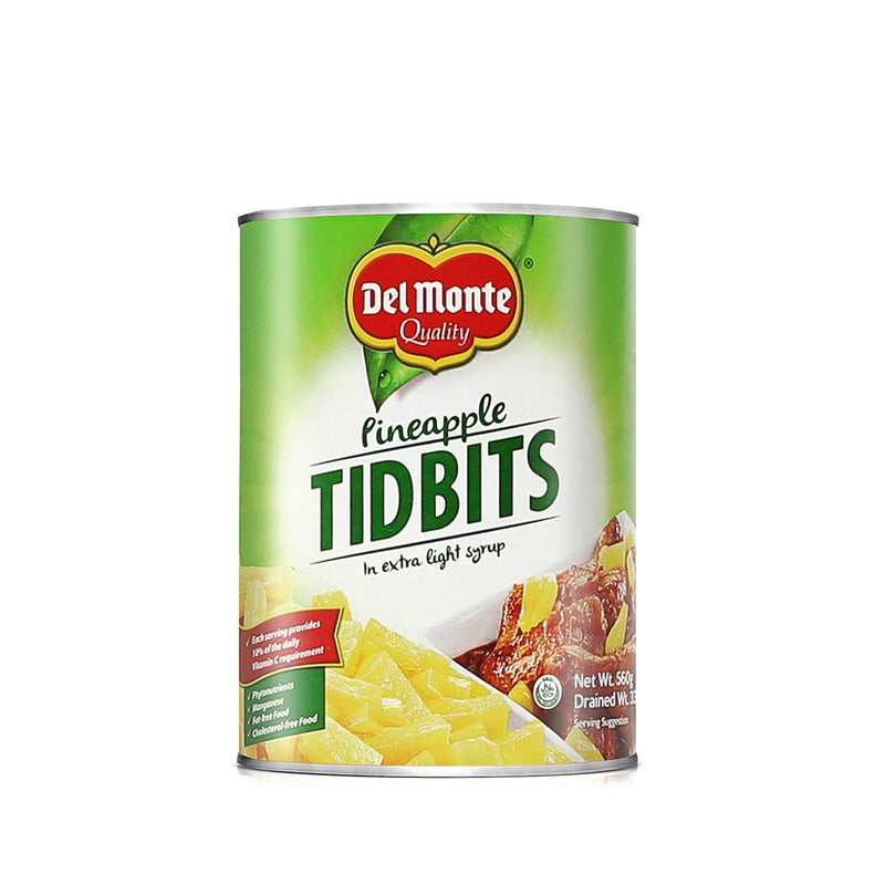 DEL MONTE PINEAPPLE TIDBITS 560G