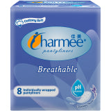 CHARMEE PANTYLINER BREATHABLE LAVENDER 8'S