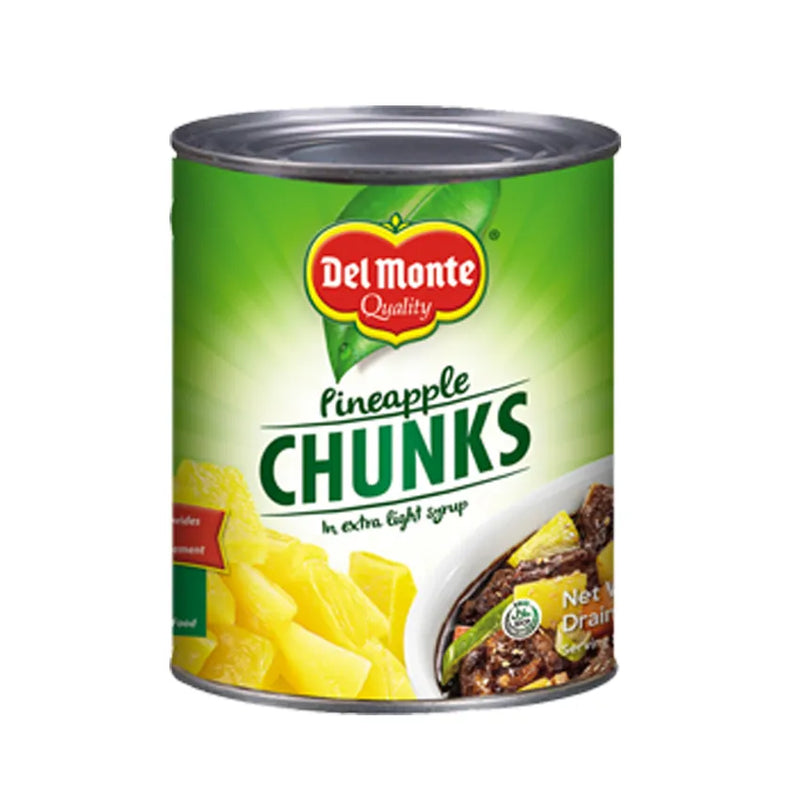 DEL MONTE PINEAPPLE CHUNKS 822G