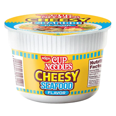 NISSIN MINI CUP NOODLES SEAFOOD CHEESY 50G