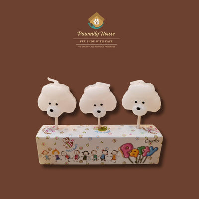 3 PCS SET BIRTHDAY CANDLE — Pawmily House - Pet Shop with Cafe