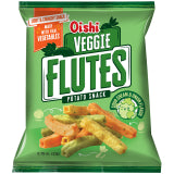 OISHI VEGGIE FLUTES POTATO SNACK SOUR CREAM & ONION FLAVOR 22G