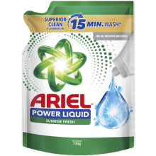 ARIEL LIQUID DETERGENT POWER GEL SUNRISE FRESH REFILL 730G