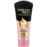 CREAMSILK CONDITIONER TRIPLE KERATIN RESCUE ULTIMATE STRAIGHT (PINK) 170ml