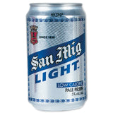 SAN MIGUEL BEER LIGHT IN CAN 330M