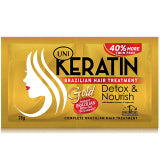 UNI KERATIN TREATMENT DETOX & NOURISH (GOLD) 28G
