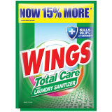 WINGS POWDER TOTAL CARE WITH LAUNDRY SANITIZER (GREEN) 57G