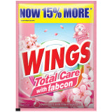 WINGS POWDER TOTAL CARE WITH FABRIC CONDITIONER SAKURA ESSENCE (PINK) 57G