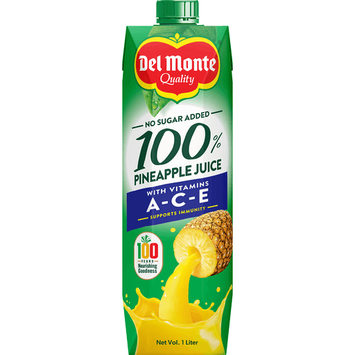 DEL MONTE JUICE PINEAPPLE W/ ACE 1L