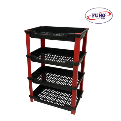 FUHO MULTI-PURPOSE RACK 4-LAYER BLACK 1'S