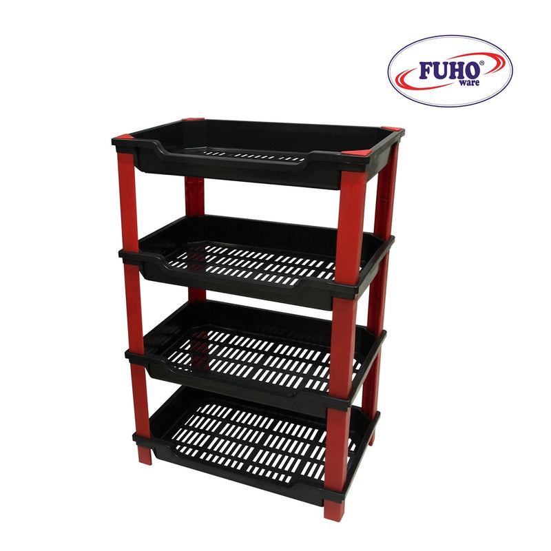 FUHO MULTI-PURPOSE RACK 4-LAYER BLACK 1'S